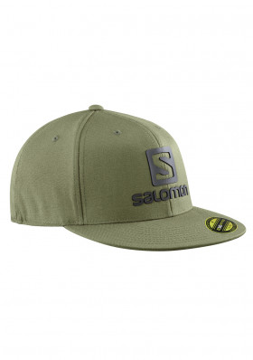 Kšiltovka Salomon Logo Cap Flexfit® Olive Night